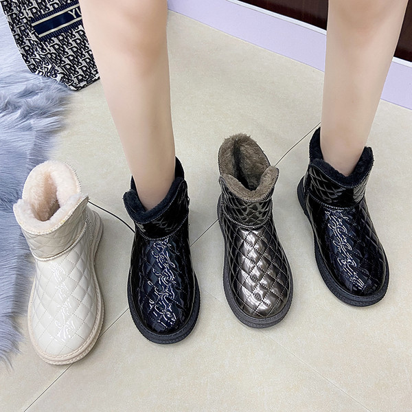 Női alkalmi csizma meleg béléssel