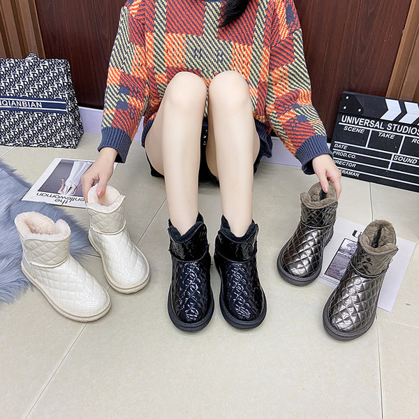 Női alkalmi csizma meleg béléssel