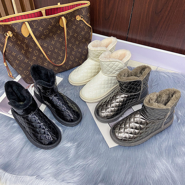 Női alkalmi csizma meleg béléssel