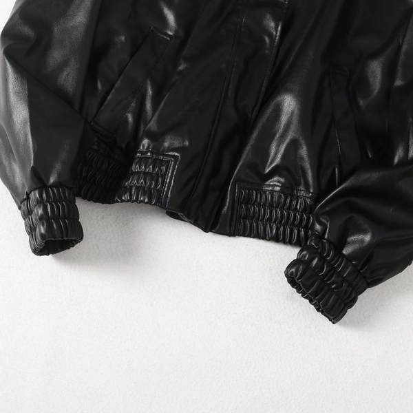 Geaca scurta de dama din piele ecologica