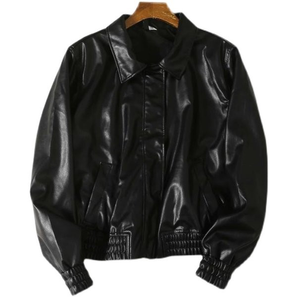 Geaca scurta de dama din piele ecologica