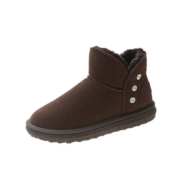 Ženske antilop čizme s toplom postavom u crnoj i smeđoj boji