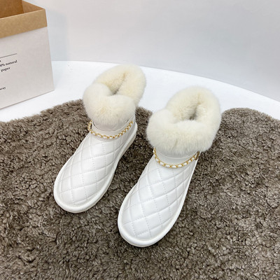 Metallist keti ja sooja voodriga naiste saapad