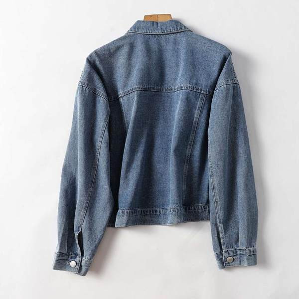 Kratka traper jakna sa natpisima