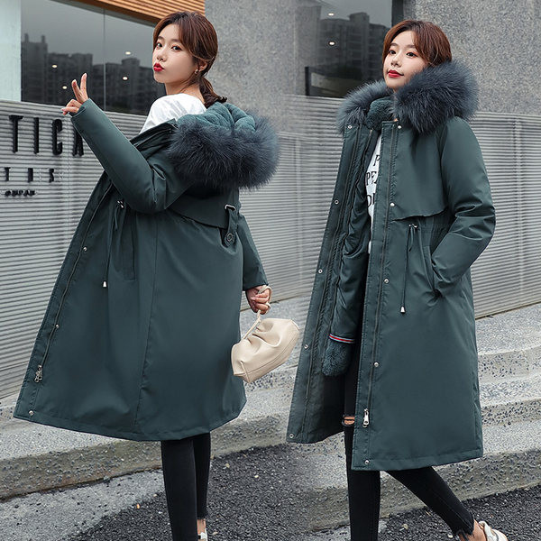 Új modell hosszú kabát kapucnival