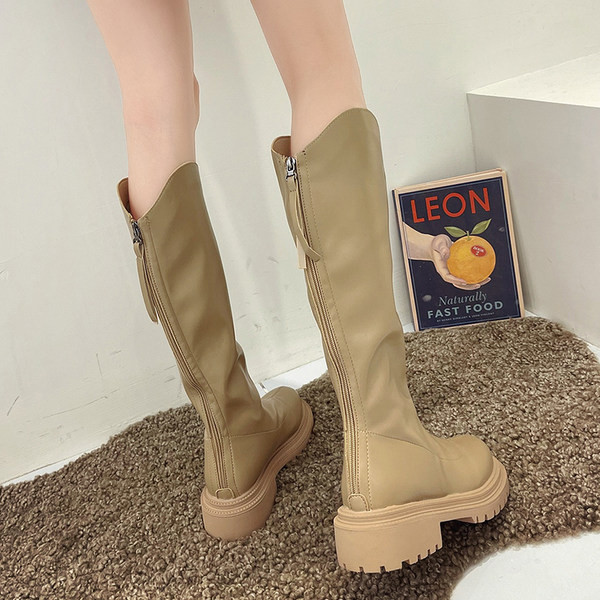 Alkalmi női csizma műbőrből három színben