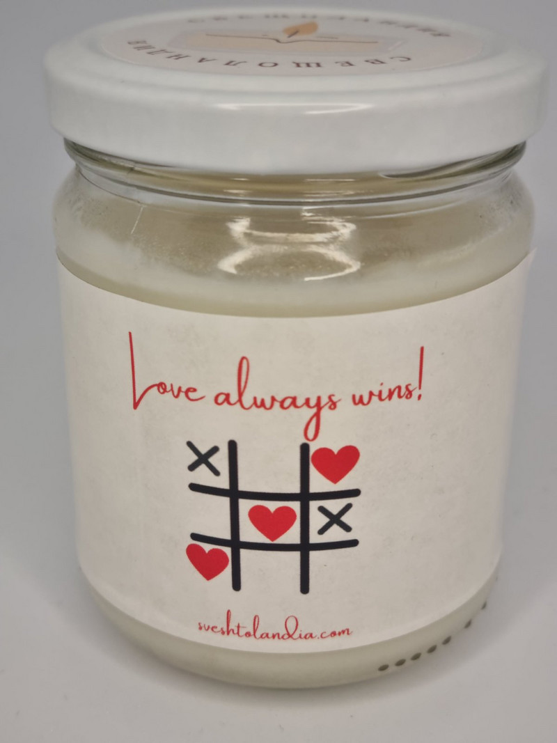 Soy Candle Love always wins