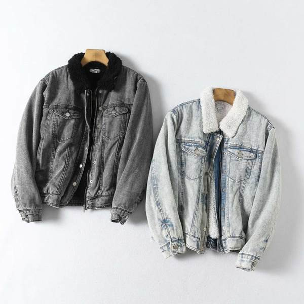 Női farmer dzseki meleg béléssel