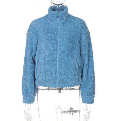 Ženska perna jakna sa patentnim zatvaračem u tri boje