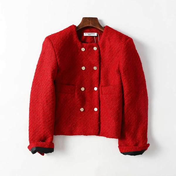 Kratka proljetno-jesenska jakna s dvorednim kopčanjem