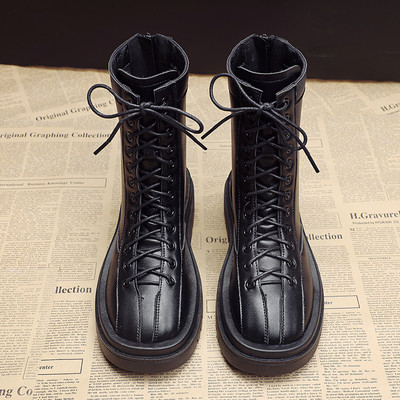 Kahes värvitoonis krobelise tallaga nahast saapad