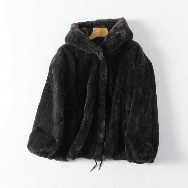 Lühike kapuutsiga sulemantel naistele