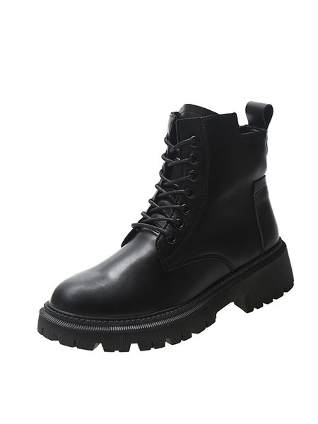 Ženske retro čizme od eko kože sa vezicama