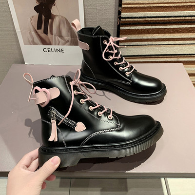 Südamekujulise pandlaga kunstnahast vabaaja naiste saapad