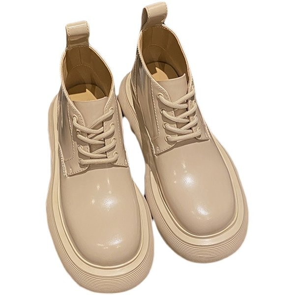 Ženske casual čizme s ravnim potplatom i vezicama