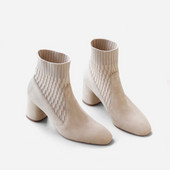 Stílusos női csizma eco velúr sima modellből