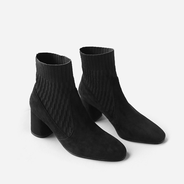 Stílusos női csizma eco velúr sima modellből