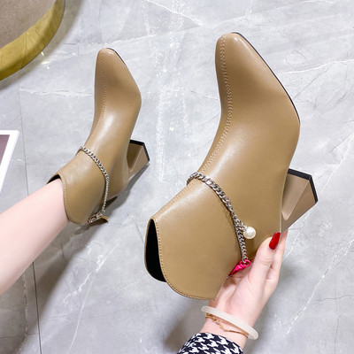 Novi model ženskih čizama od umjetne kože sa petom