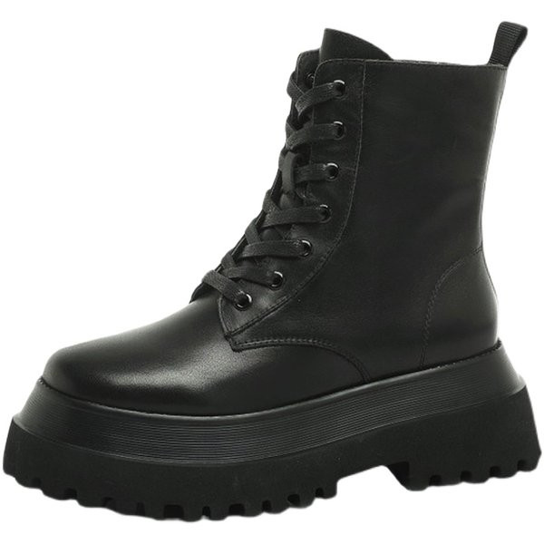 Aktuális női csizma lapos talpú cipzárral és fűzővel