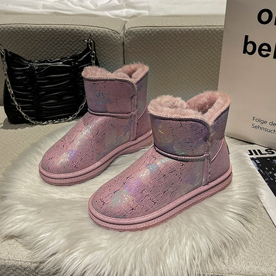 Naiste läikivad lameda tallaga saapad