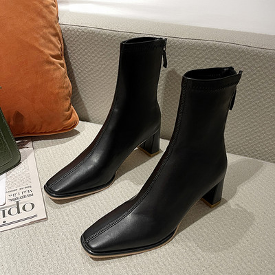 Novi model proljetno-jesenskih čizama od eko kože sa patentnim zatvaračem