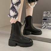 Ženske moderne čizme s patentnim zatvaračem