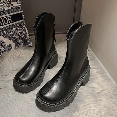 Ženske moderne čizme s patentnim zatvaračem