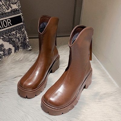 Ženske moderne čizme s patentnim zatvaračem