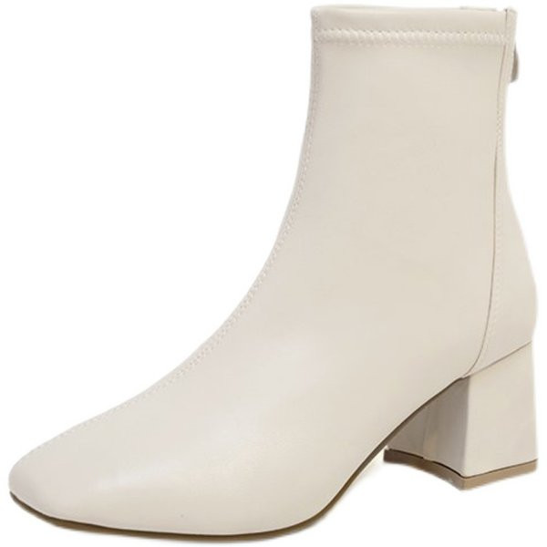 Új modell női csizma sarokkal és cipzárral - két színben