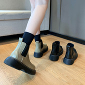 Uus mudel paksu tallaga ökonahast naiste saapad