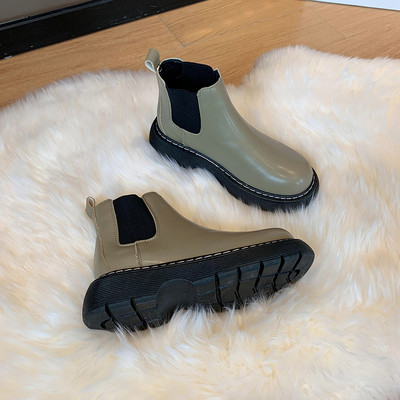 Uus mudel paksu tallaga ökonahast naiste saapad