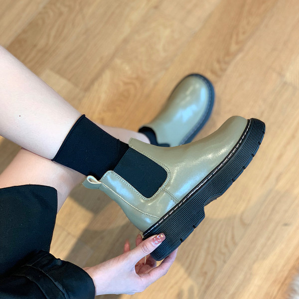 Uus mudel paksu tallaga ökonahast naiste saapad