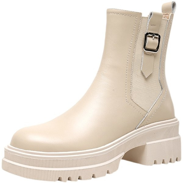 Női topikus csizma, lekerekített modell csattal