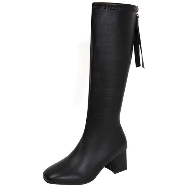 Öko bőrből készült női térdcsizma új modellje