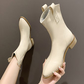 Új modell női cowboy csizma cipzárral