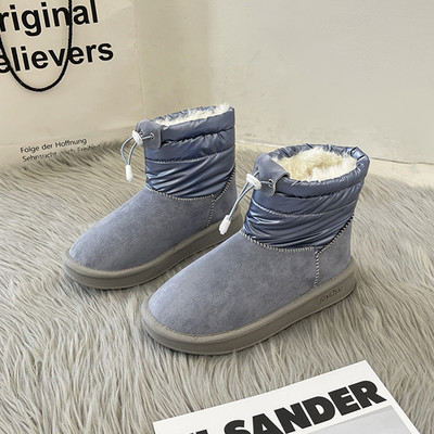 Ženske zimske čizme s vezicama i toplom postavom