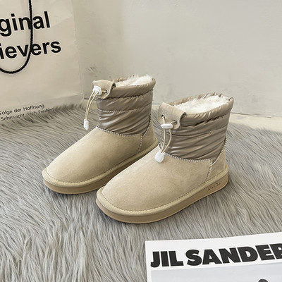 Ženske zimske čizme s vezicama i toplom postavom