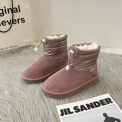 Ženske zimske čizme s vezicama i toplom postavom