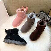 Ženske zimske čizme sa 3D elementima i toplom postavom