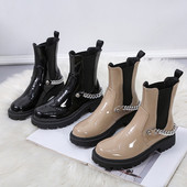 Új modell csizma fém lánccal