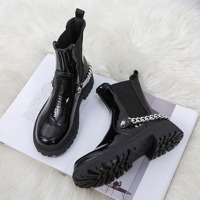 Új modell csizma fém lánccal