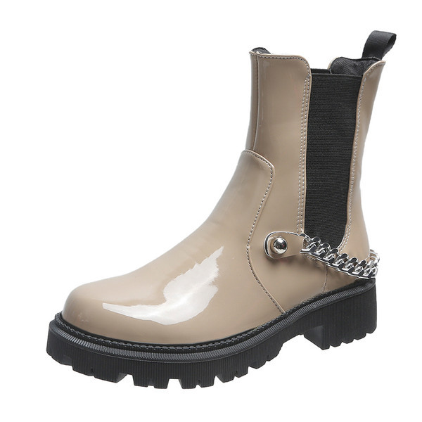 Új modell csizma fém lánccal