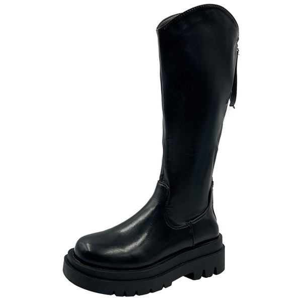 Őszi-téli térdcsizma - lekerekített modell