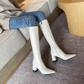 Moderne ženske čizme sa patentnim zatvaračem na špic