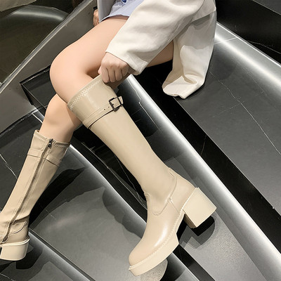 Novi model ženskih čizama na petu i kopču