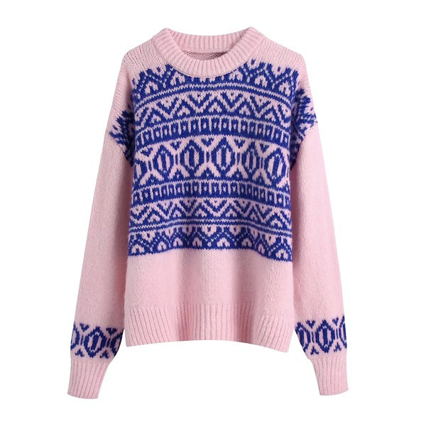 Hosszú kötött női pulóver