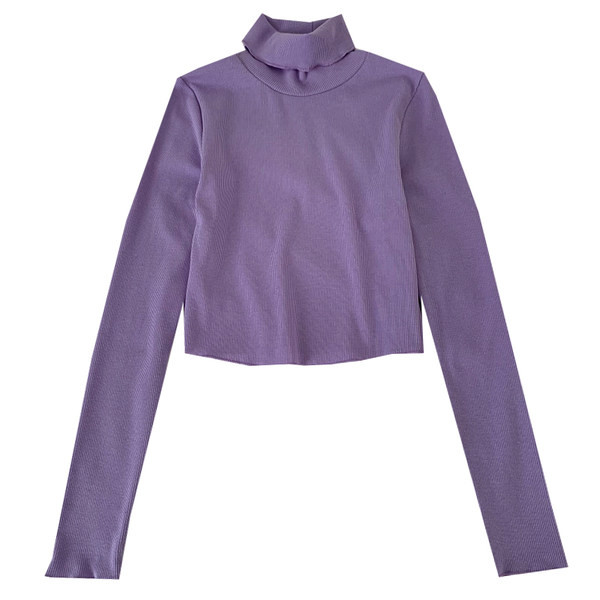 Alkalmi női blúz magas pólógallérral, több színben