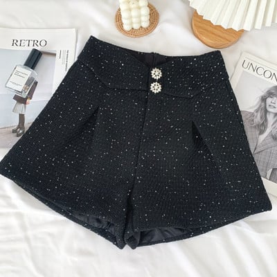 Moodsad kahevärvilised kivikestega naiste lühikesed püksid