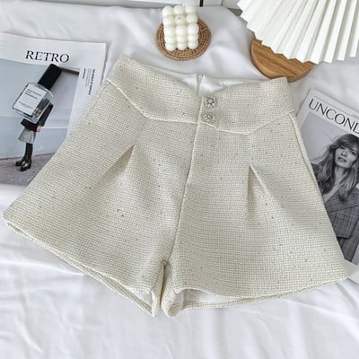 Moodsad kahevärvilised kivikestega naiste lühikesed püksid