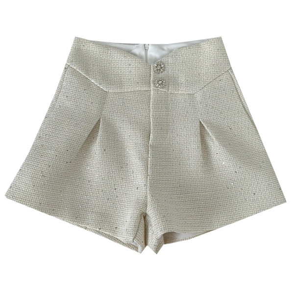 Moodsad kahevärvilised kivikestega naiste lühikesed püksid